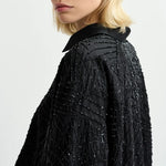 Gibra Full Sequin Shirt in Black