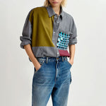 Glam Patchwork Shirt in Multi