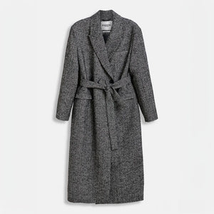 Glide Maxi Length Coat in Grey