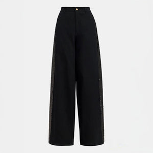 Gorror Embellished Pants in Black