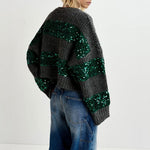 Group Sequin Jumper Hurricane Grey