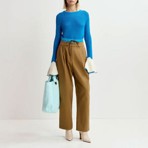 Guilt Double Waist Pants in Walnut