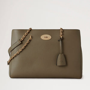 Lily Chain Tote in Linen Green