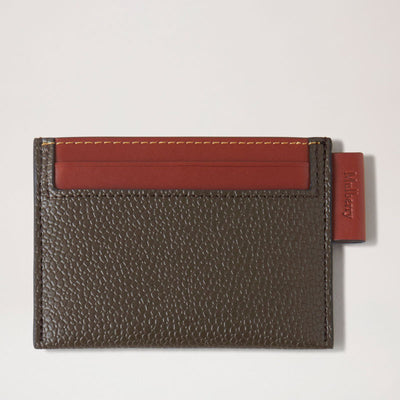 MULBERRY Credit Card Slip Eco Scotchgrain in Mole/Cognac