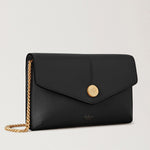 Press Stud Pochette on Chain MCG Bag in Black