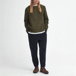 Gansey Crew Neck Sweater in Sage Mix