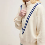 Goppo 1/2 Zip Sweater in Milky Way