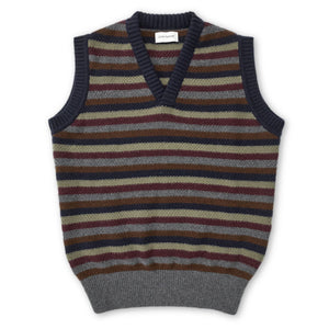 Graves V Neck Bryant Knitted Tank in Multi