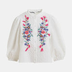 ESSENTIEL ANTWERP Heartfelt Embellished Shirt in White