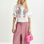 ESSENTIEL ANTWERP Heartfelt Embellished Shirt in White