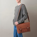 Chiltern Crossbody Messenger NVT in Oak