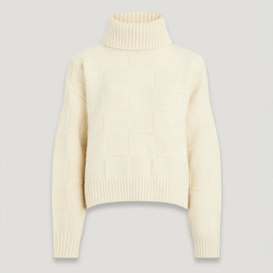 Hop Roll Neck Jumper in Ivory