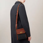 Small Antony Eco Scotchgrain Bag in Black/Cognac