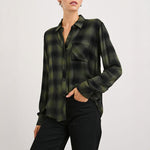 Hunter Check Shirt in Olive Shadow Onyx