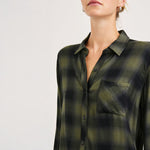 Hunter Check Shirt in Olive Shadow Onyx