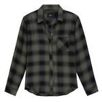 Hunter Check Shirt in Olive Shadow Onyx