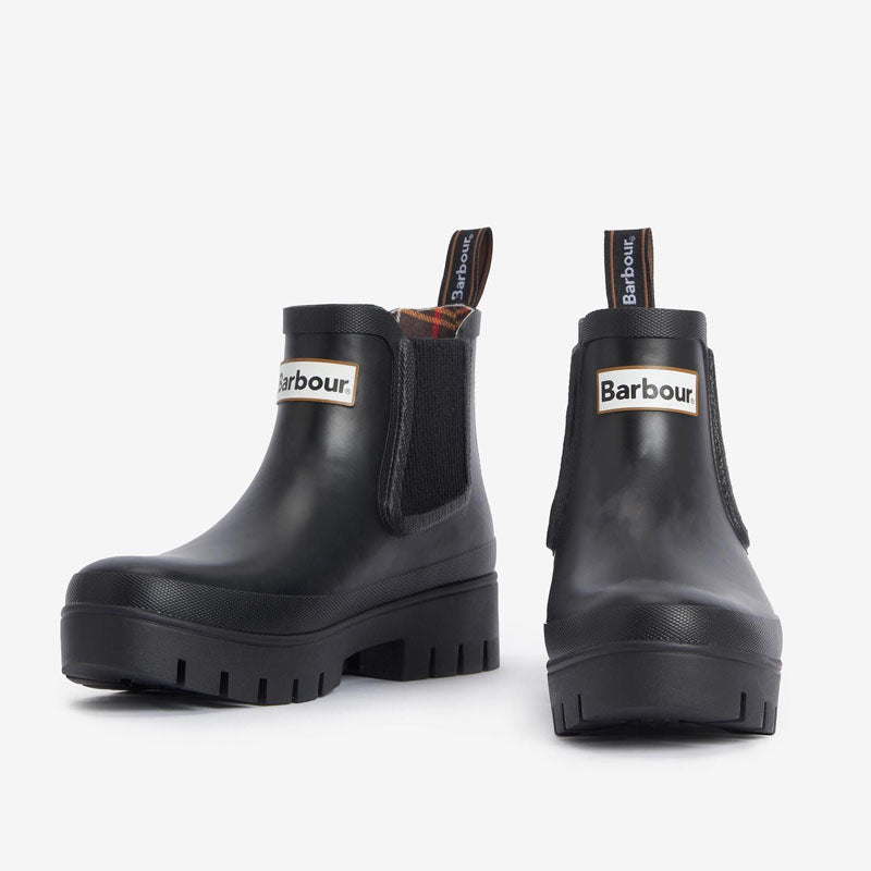 Halton Chelsea Welly Boots in Black