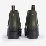 Halton Chelsea Welly Boots in Olive/Black