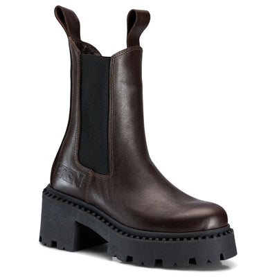 Heel Chelsea Boot in Brown