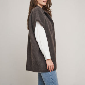 Helen Short Sleeve Cape in Night Forest