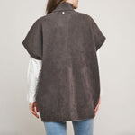 Helen Short Sleeve Cape in Night Forest