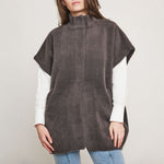 Helen Short Sleeve Cape in Night Forest