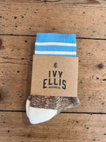 Ladies Ness Quarter Length Socks in Brown