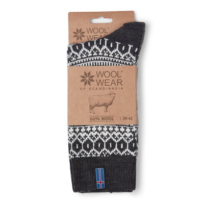 Icelander Norwegian Socks in Graphite