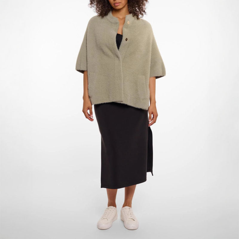 RINO & PELLE Isra Cape in Dusty Khaki