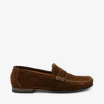 LOAKE Jefferson Suede Loafer in Brown