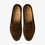 LOAKE Jefferson Suede Loafer in Brown