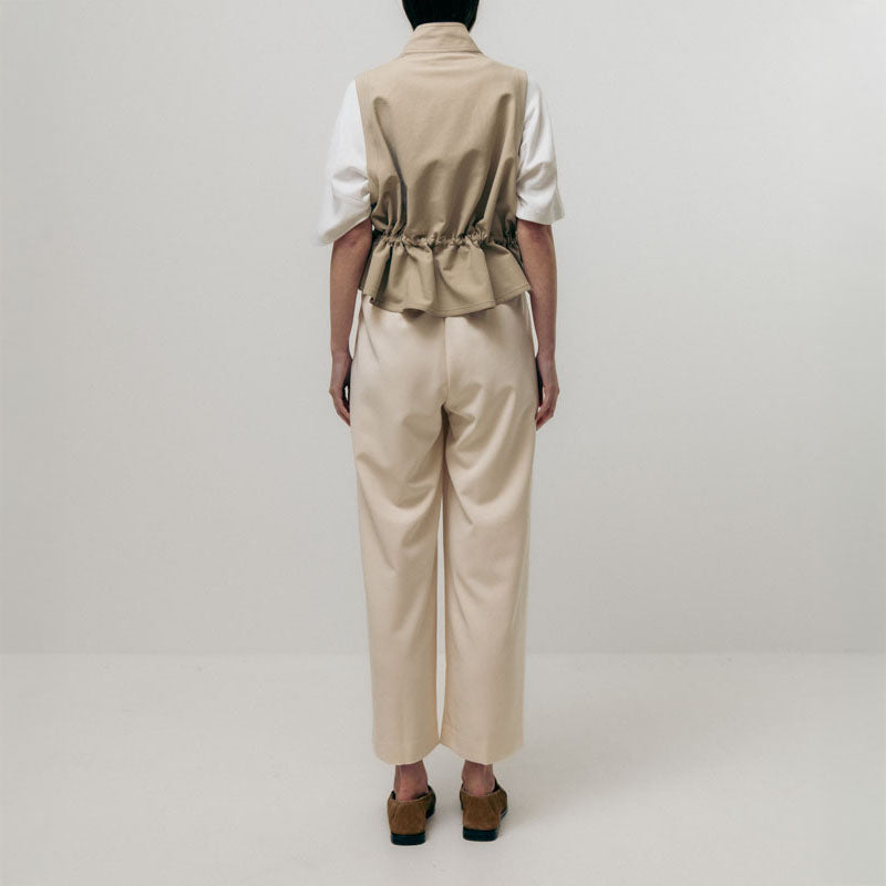 EMIN PAUL Utility Vest Jacket in Beige