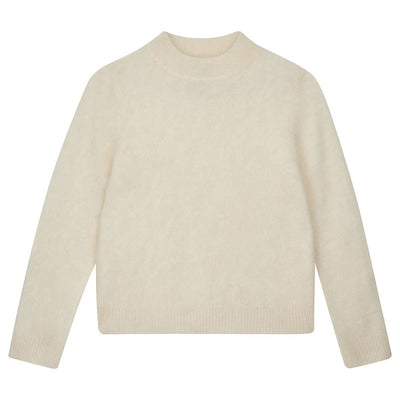 Brushed Turtle Neck Knit in Cream