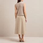 Jeanette Alpaca Blend Sleeveless Knit in Taupe