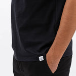 Johannes Organic Pocket T Shirt in Dark Navy