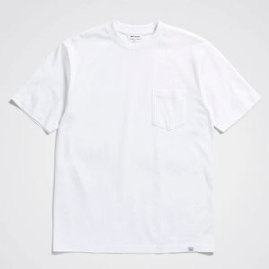 Johannes Organic Pocket T Shirt in White