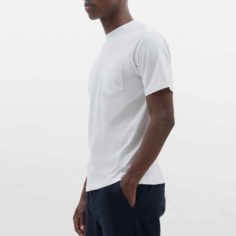 Johannes Organic Pocket T Shirt in White