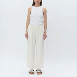 Jonah Classic Gabardine Trousers in Ivory