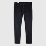 John Slim Leg Jeans in Blue/Black Worn