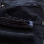 John Slim Leg Jeans in Blue/Black Worn