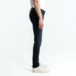 John Slim Leg Jeans in Blue/Black Worn