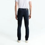 John Slim Leg Jeans in Blue/Black Worn