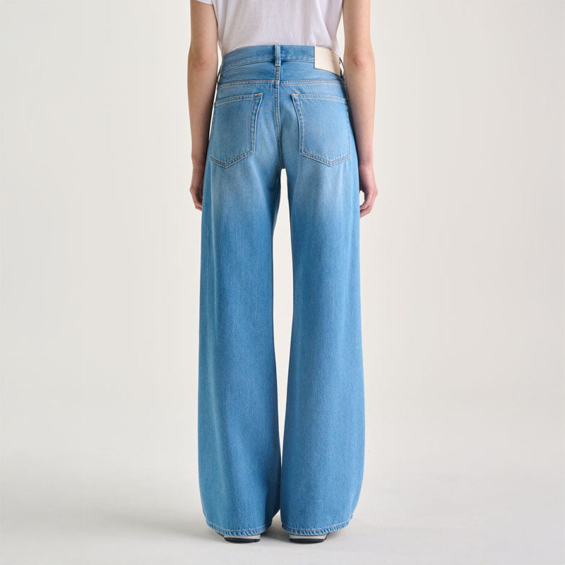 Kansas Wide Leg Jeans in Light Blue Bleach