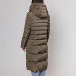 Keila Reversible Padded Coat in Hunter & Tango