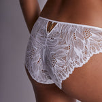 Flowermania Italian Brief in White