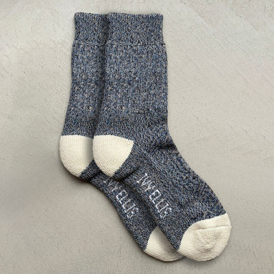 IVY ELLIS Ladies Voyager Yosemite Socks in Navy Marl