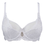 Flowermania Shoulder Full Cup Bra in White