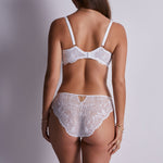 Flowermania Shoulder Full Cup Bra in White