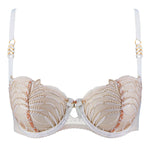 Hypnolove Half Cup Bra in Gold Feather