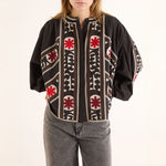 Lena Embroidered Blouse in Morella